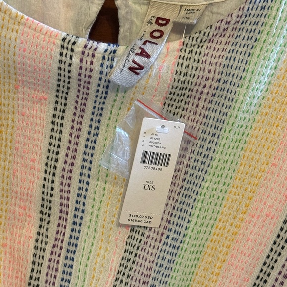 Anthropologie Dolan Short-Sleeve Striped Mini Dress - Picture 8 of 9